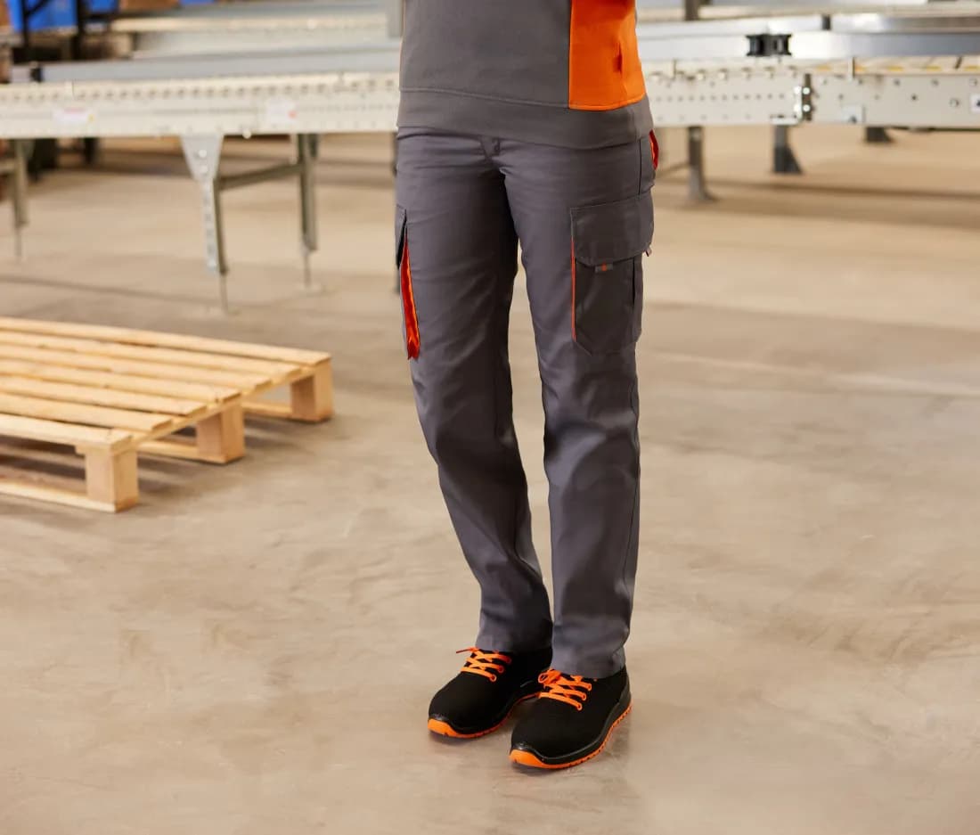 Zweifarbige Multi Pocket Arbeitshose