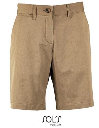 Women’s Chino Bermuda Shorts Jasper – Chestnut