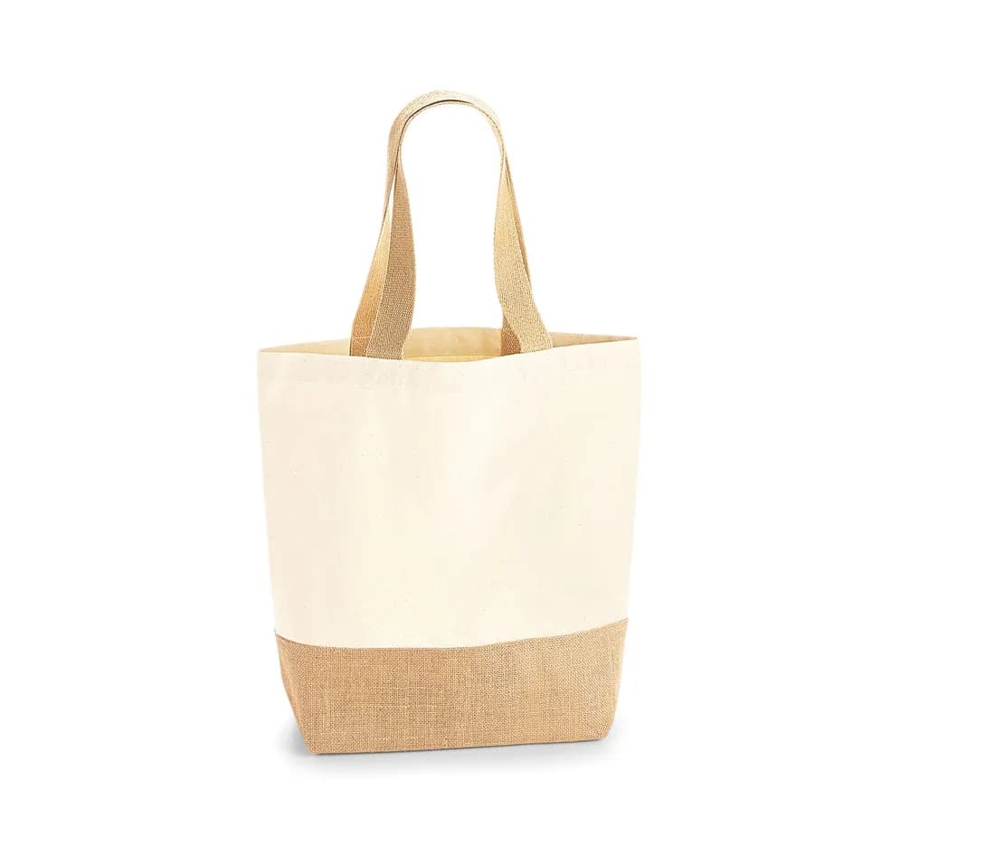 Jute Base Canvas Shopper – Natur
