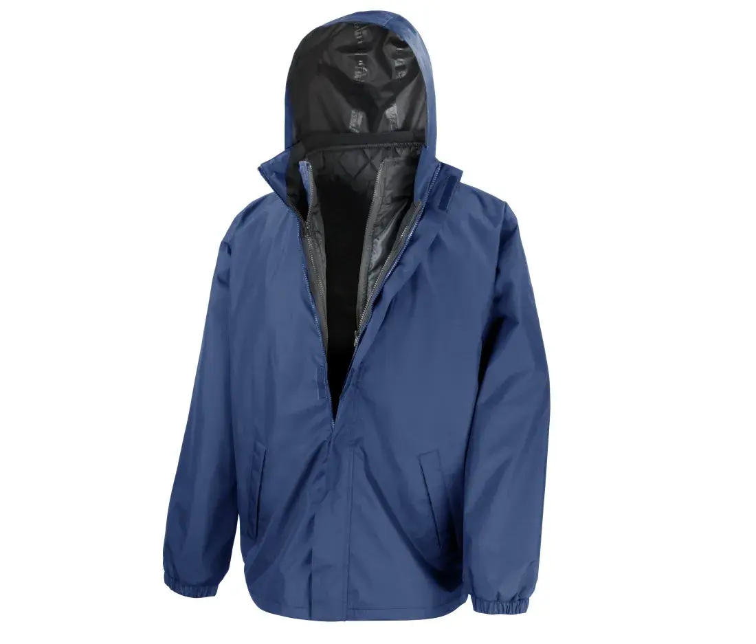 3-in-1-Jacke mit gestepptem Bodywarmer – Marine