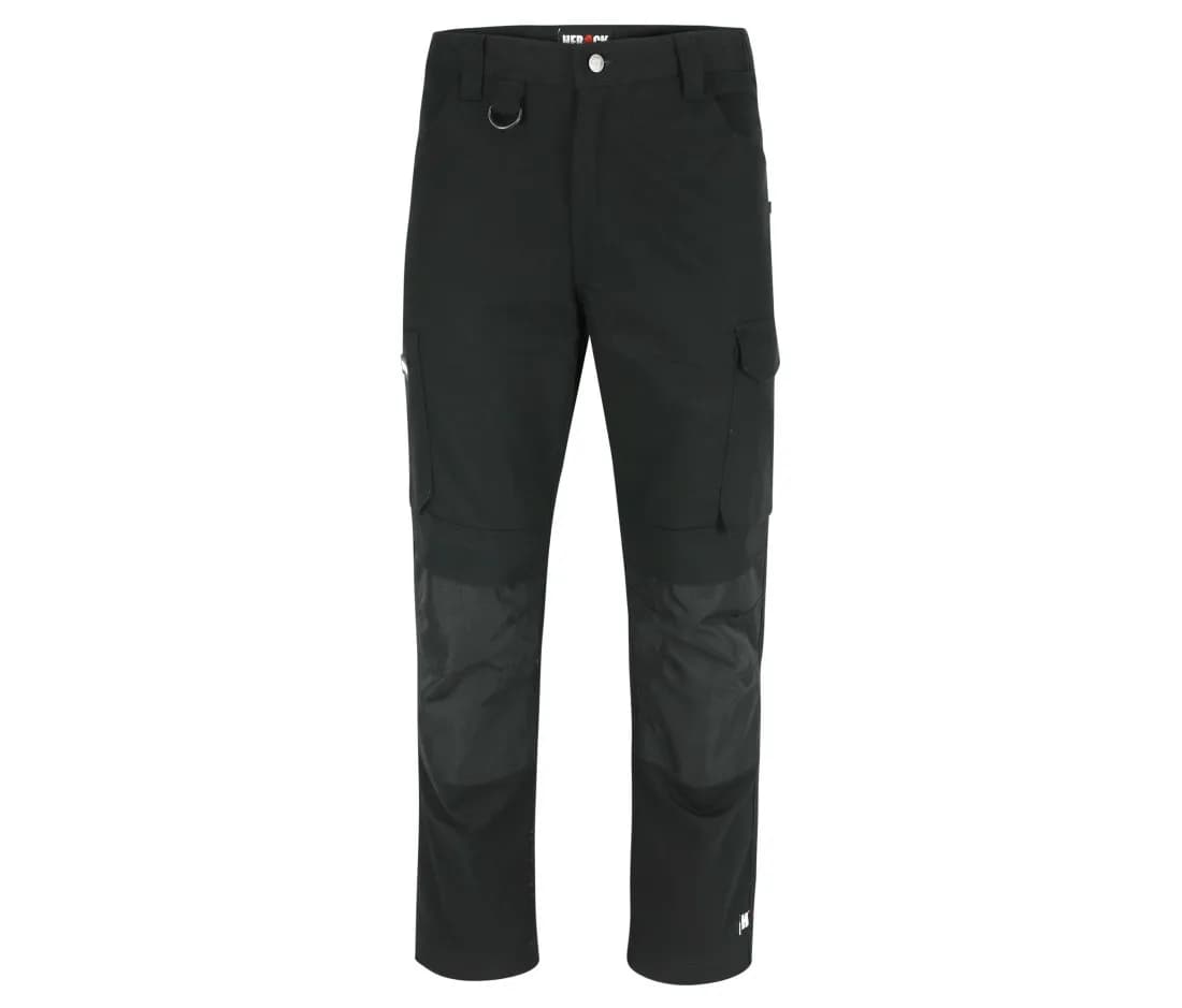 Dero Stretch-Arbeitshose mit 10 Taschen – Schwarz