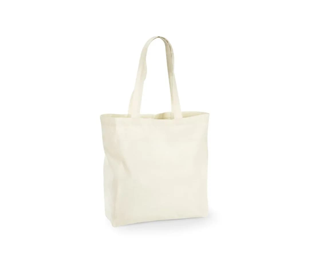 Maxi-Tragetasche aus recycelter Baumwolle – Natur