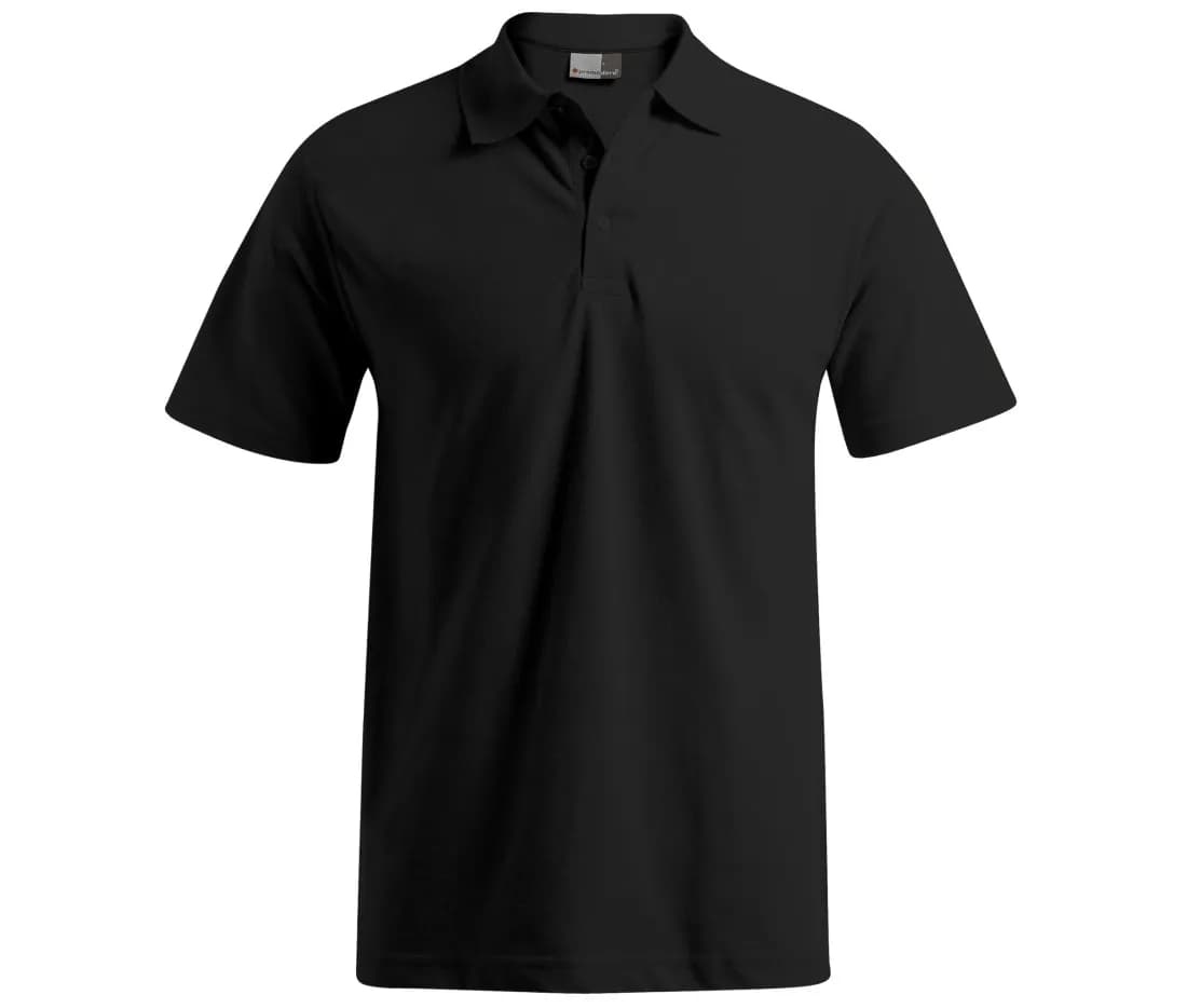 Polo homme avec poche poitrine – Noir