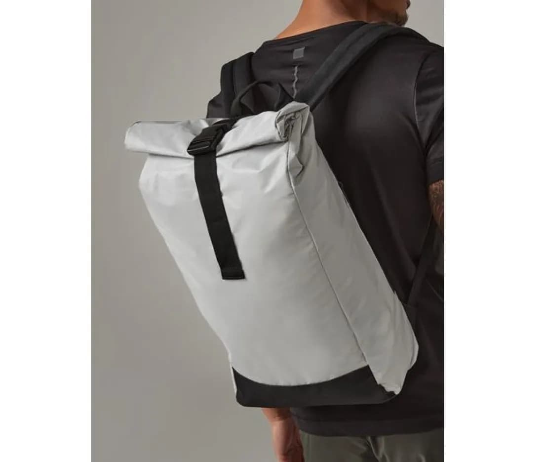 Reflective Roll-Top Backpack