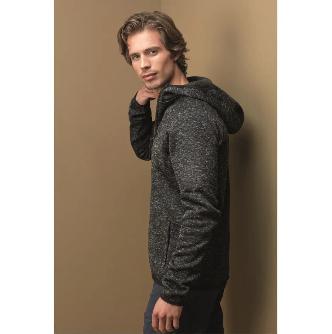 Lux Hooded Knitfleece Jacket for Men