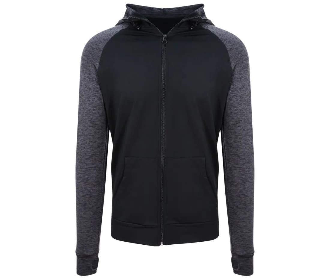 Herren Sport-Hoodie «Cool Contrast» mit Reissverschluss