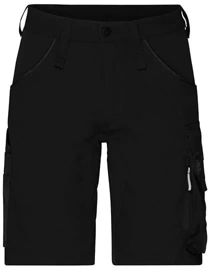 Workwear Stretch-Bermuda Slim Line – Schwarz
