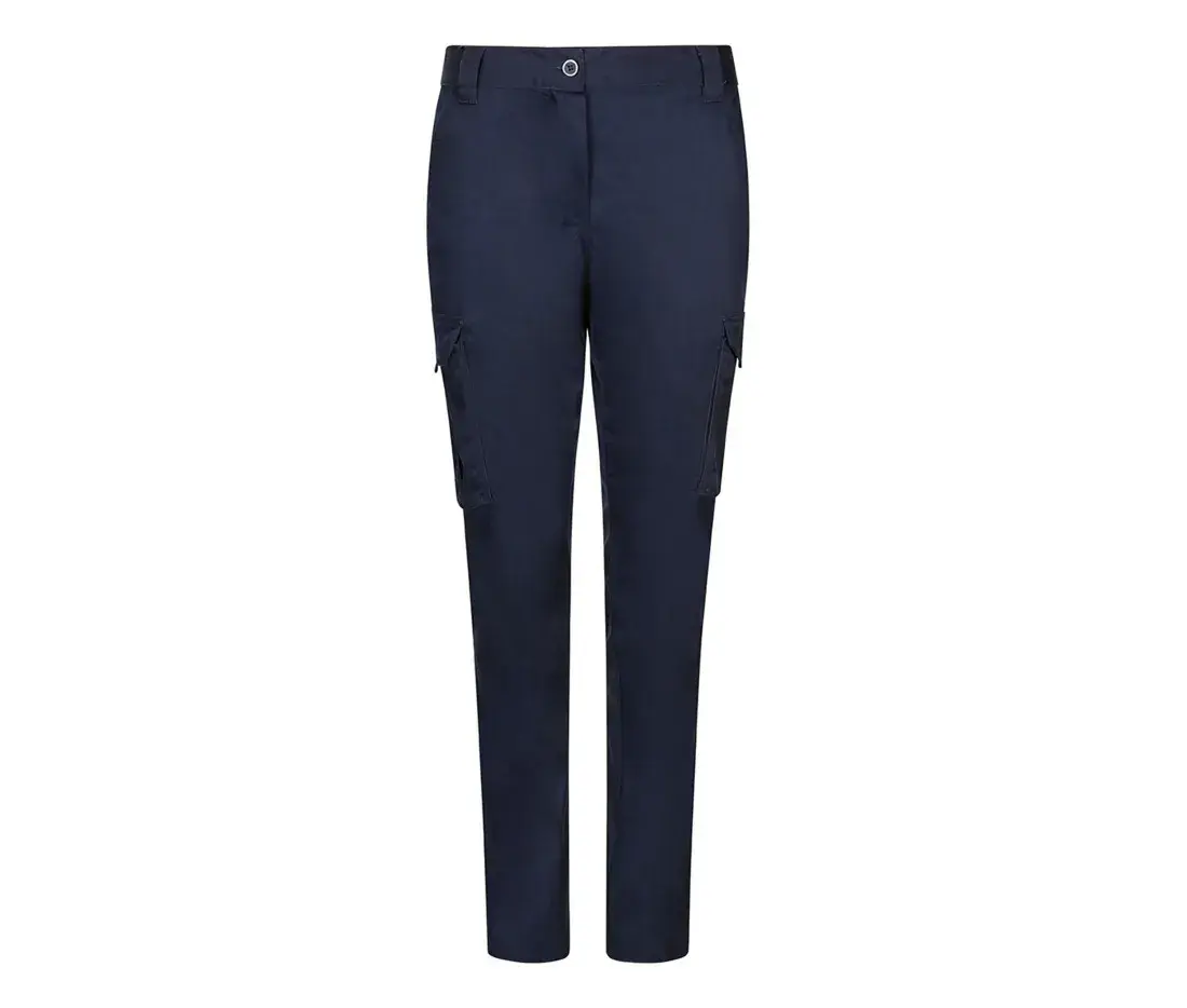 Damen Stretch Arbeitshose mit Mehrfachtaschen – Marine
