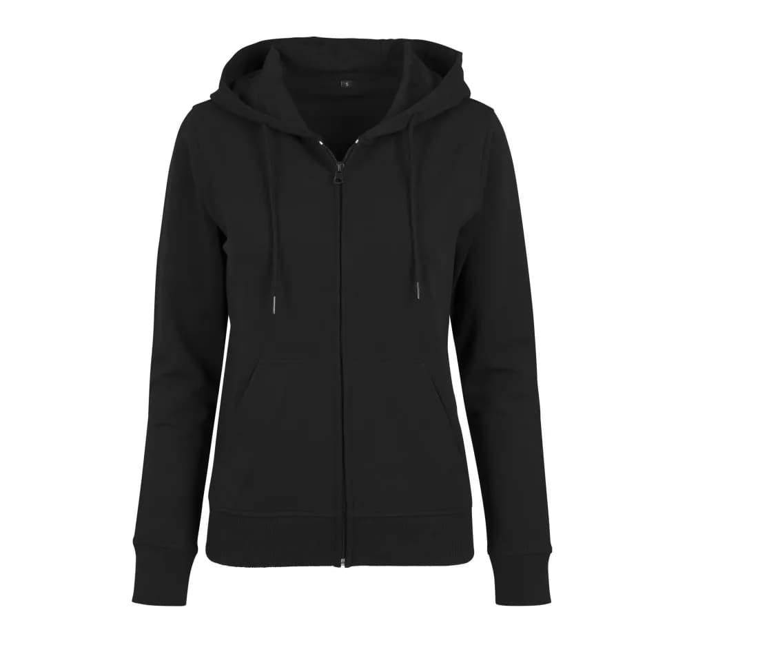 Damen Terry-Hoodie mit Reissverschluss