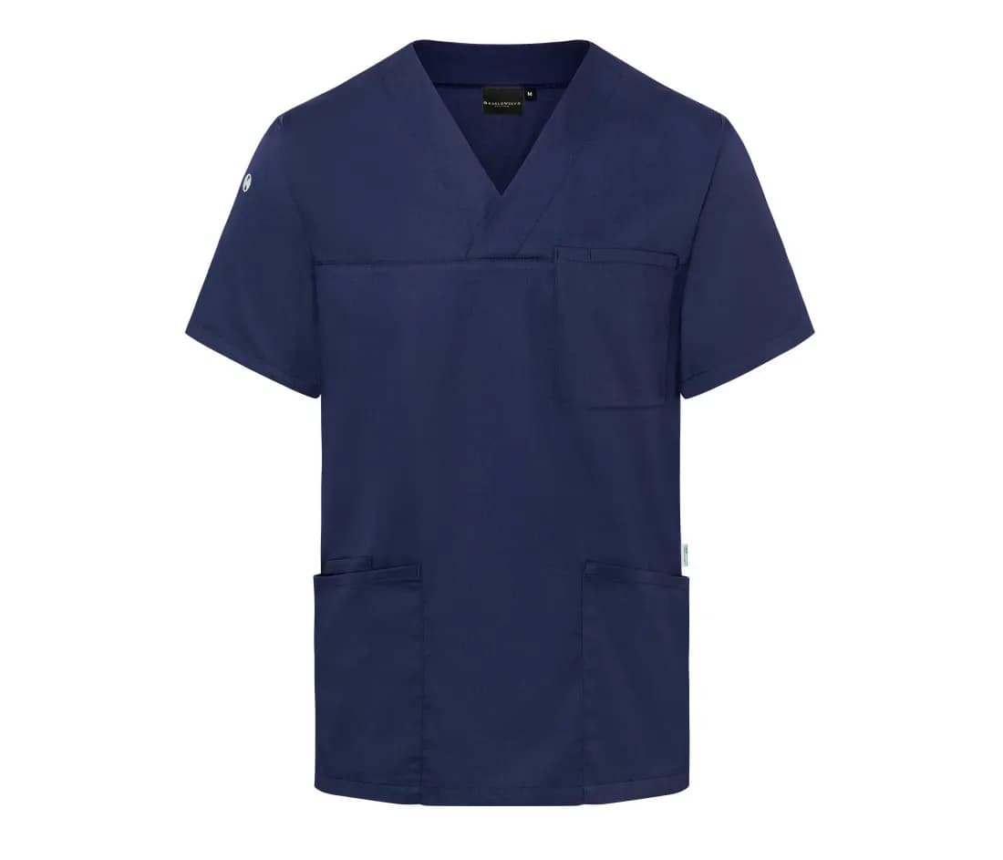 Herren Schlupfkasack Kurzarm «Essential» – Marine