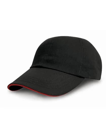 Heavy Cotton Drill Pro Style – Schwarz / Rot