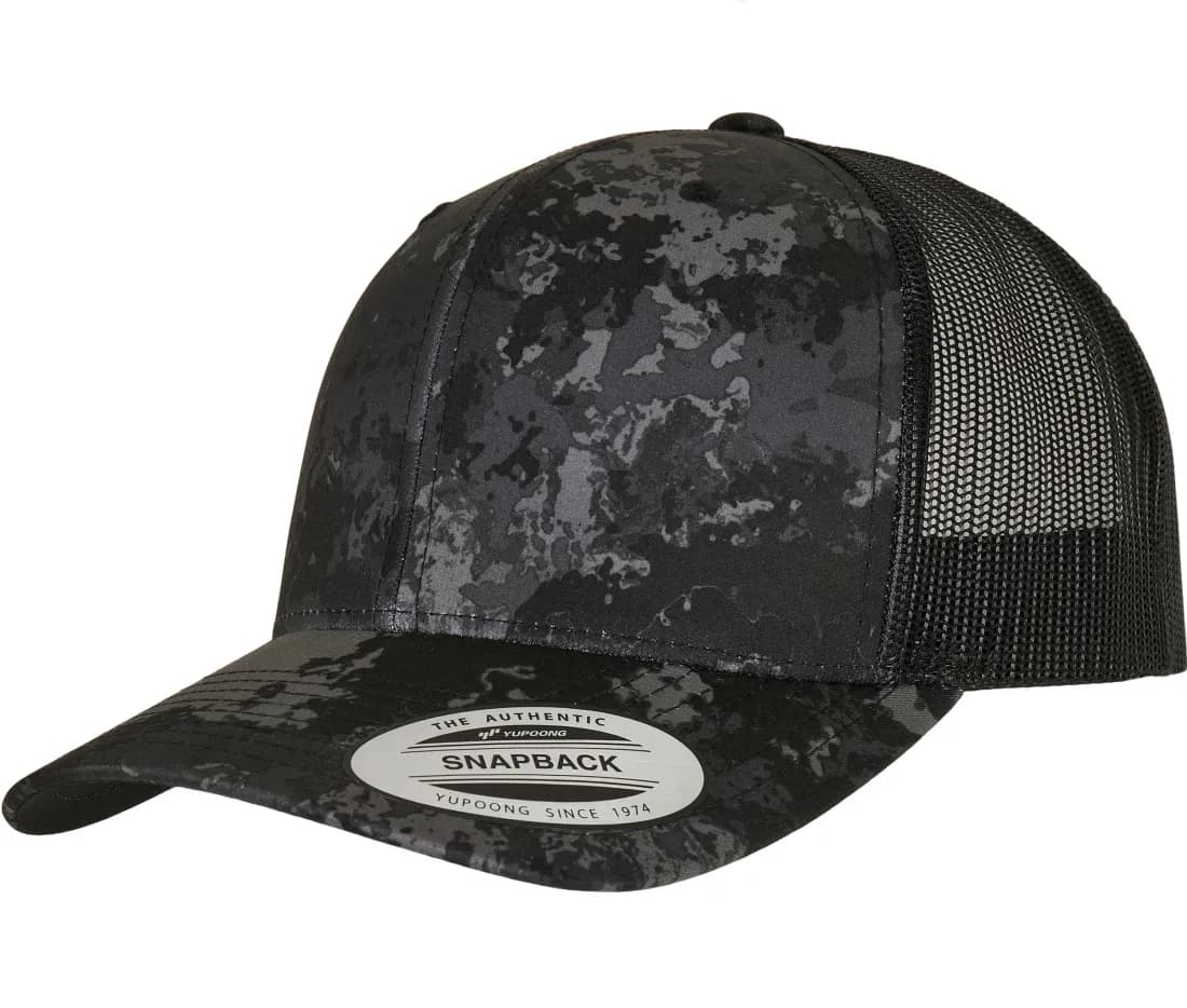 Yp Classics® Veil Camo™ Retro Trucker – Schwarz