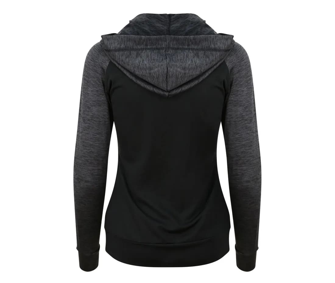Damen Sport-Hoodie «Cool Contrast» mit Reissverschluss