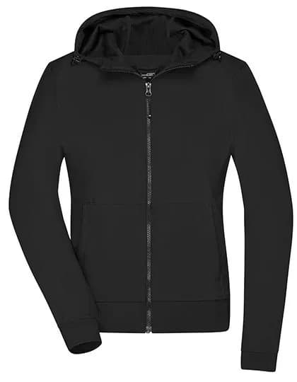 Ladies’ Hooded Softshell Jacket – Schwarz