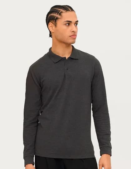 Men’s Long-Sleeve Piqué Polo Shirt Perfect