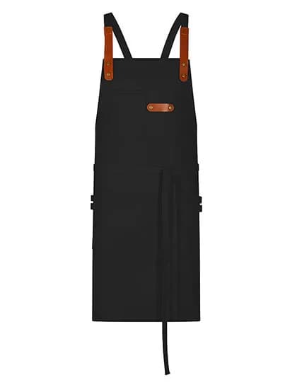Bib Apron Canvas With Decorative Label