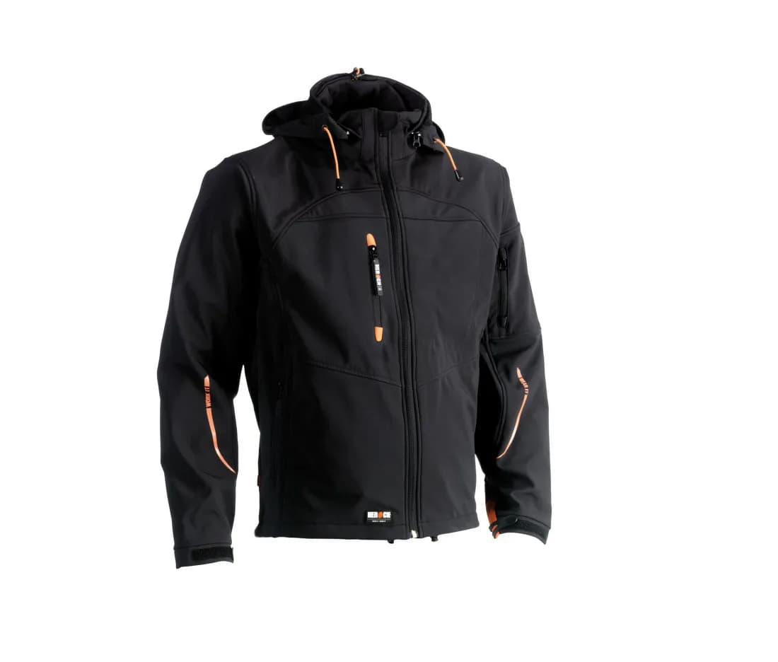 Veste softshell à capuche amovible