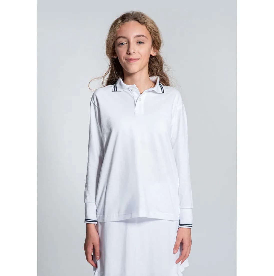 Kids’ Long Sleeve Piqué Polo Shirt