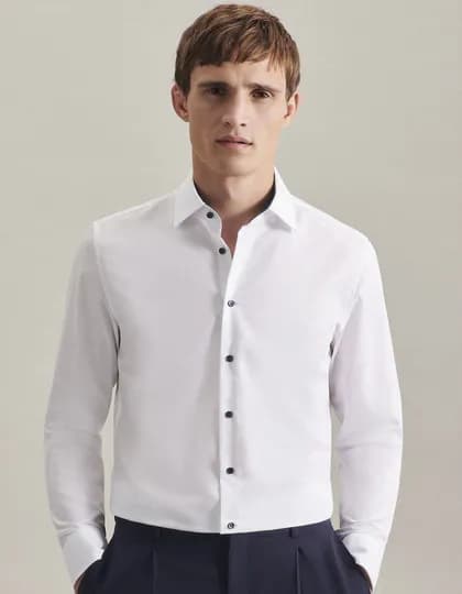 Men’s Shirt Poplin Slim Fit Long Sleeve