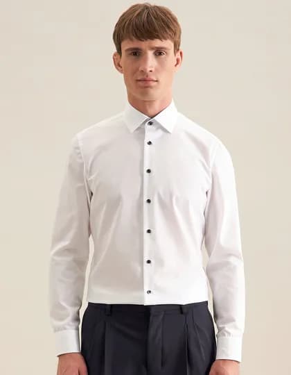 Men’s Shirt Poplin Shaped Fit Long Sleeve