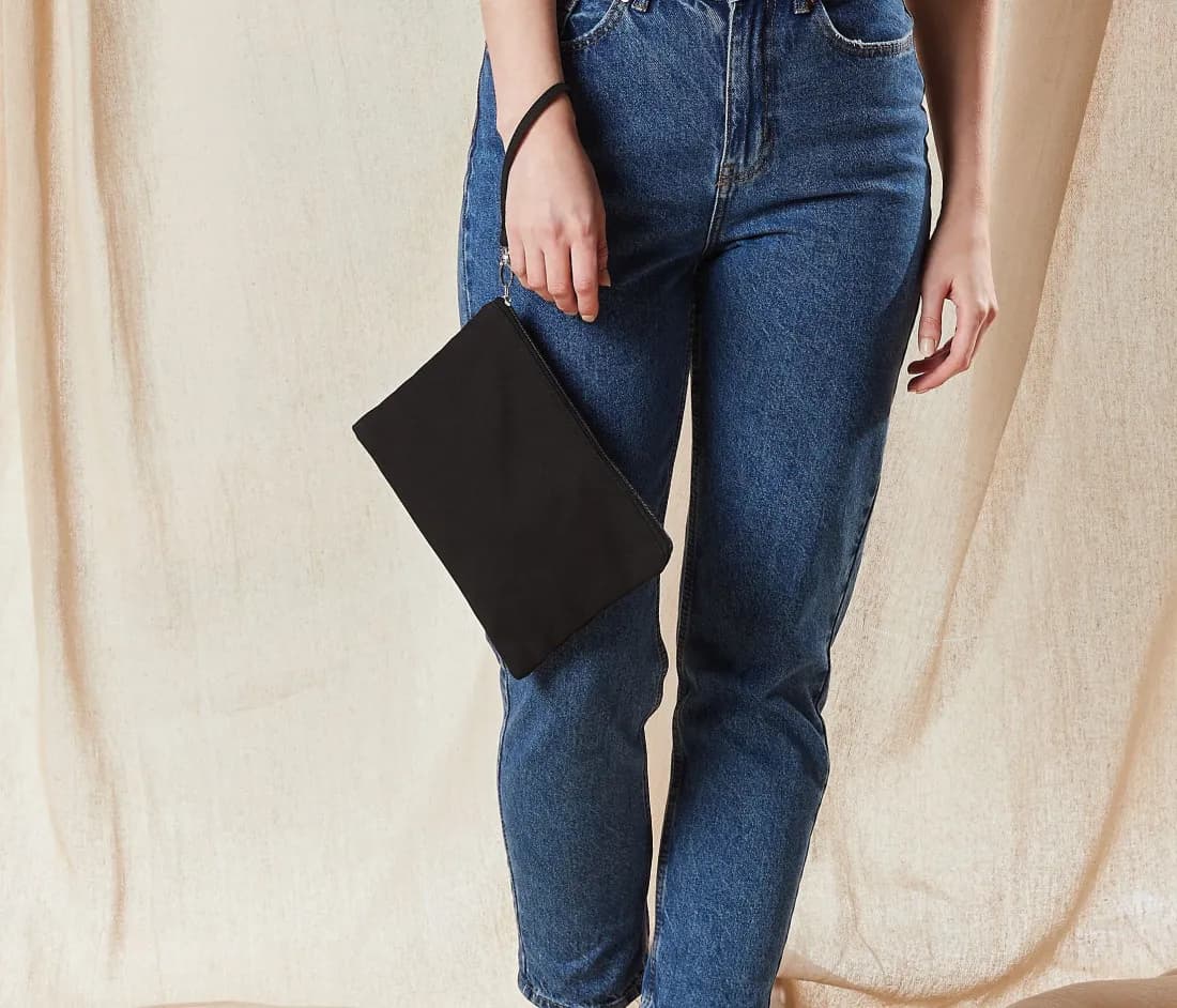 Canvas Wristlet Pouch