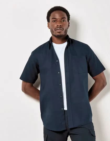 Men’s Classic Fit Workwear Oxford Shirt Short Sleeve