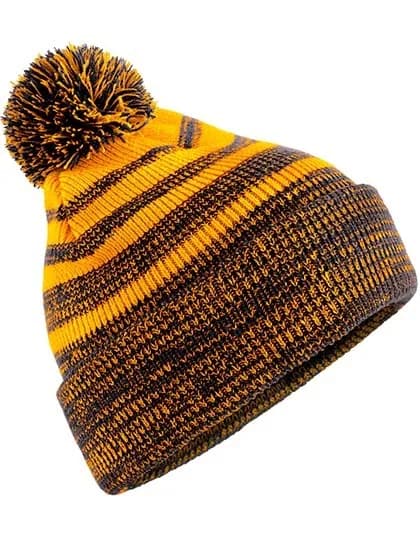 Team Stripe Beanie – Jaune / Noir