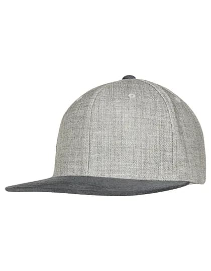Melange Velour Snapback – Gris