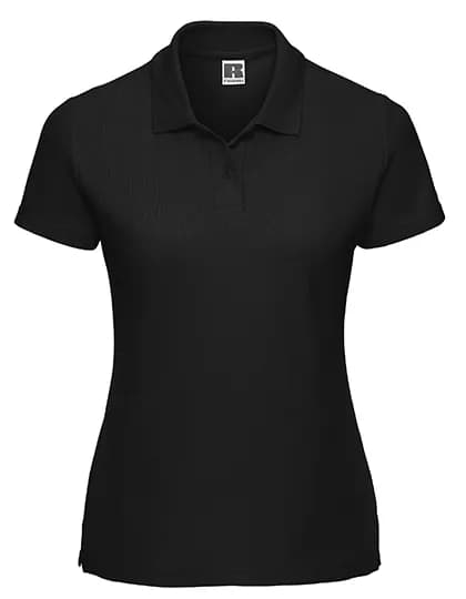 Ladies’ Classic Polycotton Polo – Schwarz