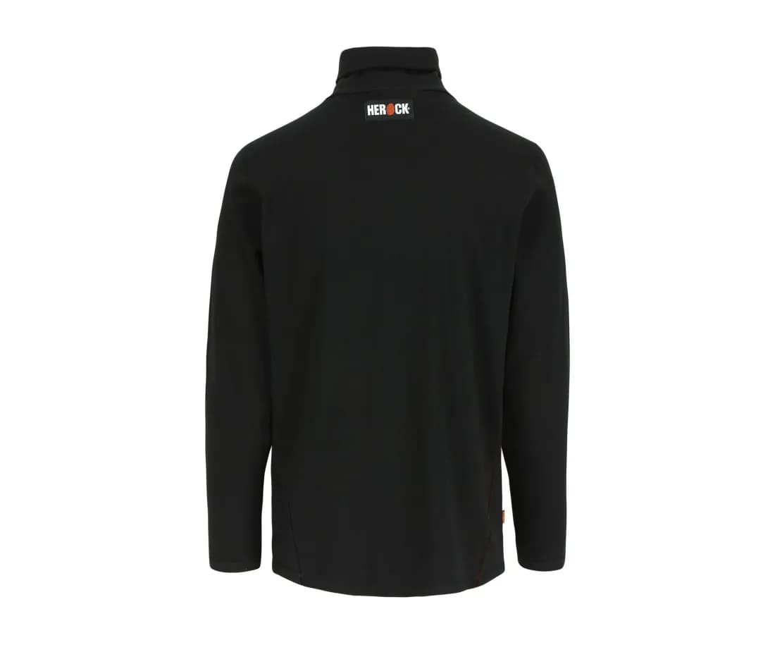 T-shirt stretch manches longues – unisexe à col roulé