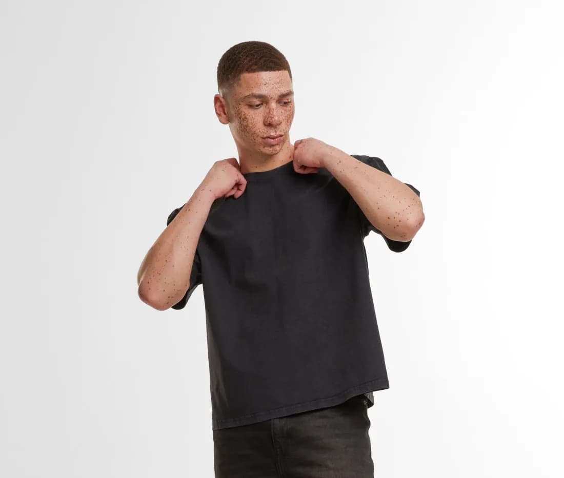Vintage Cropped Heavy Oversize Tee