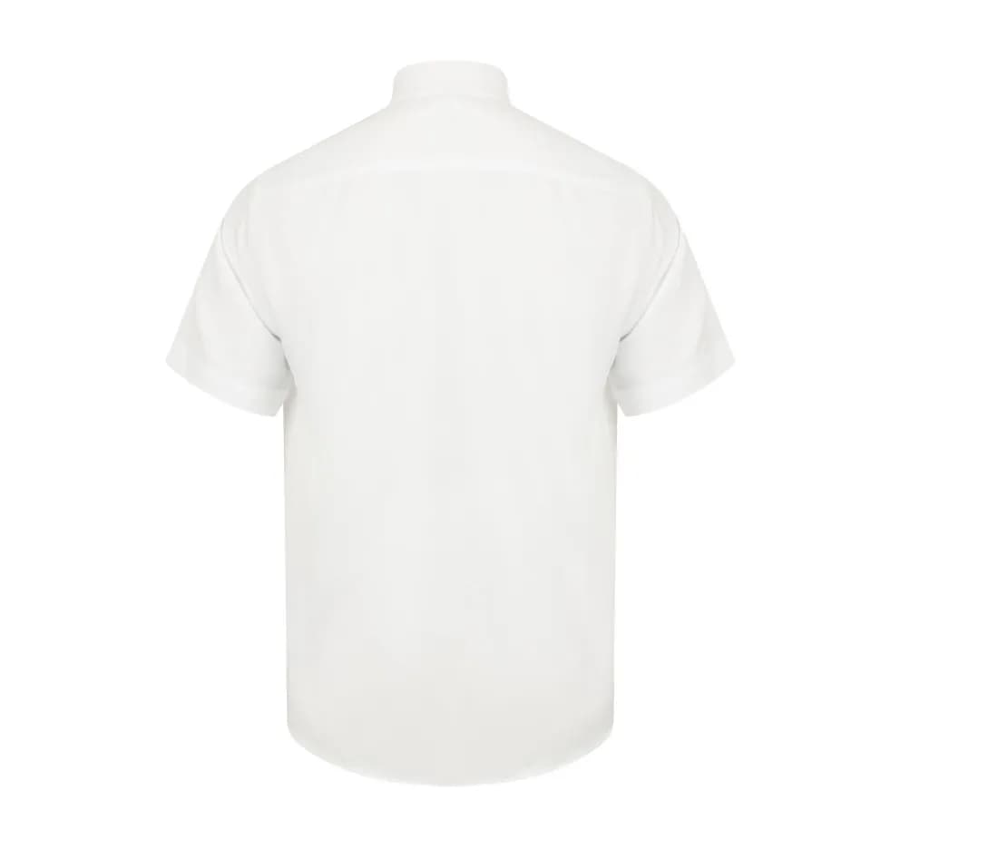 Wicking Antibacterial Polyester Quick Dry Short Sleeved Shirt – Weiss