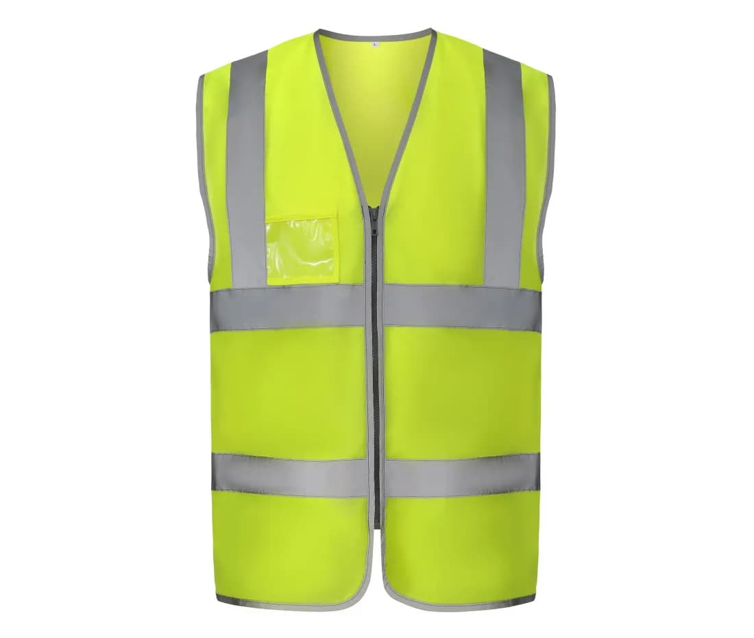 Hi-Vis Zip Id Reflective Border Waistcoat