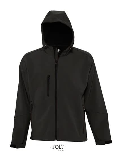 Men’s Hooded Softshell Jacket Replay – Noir