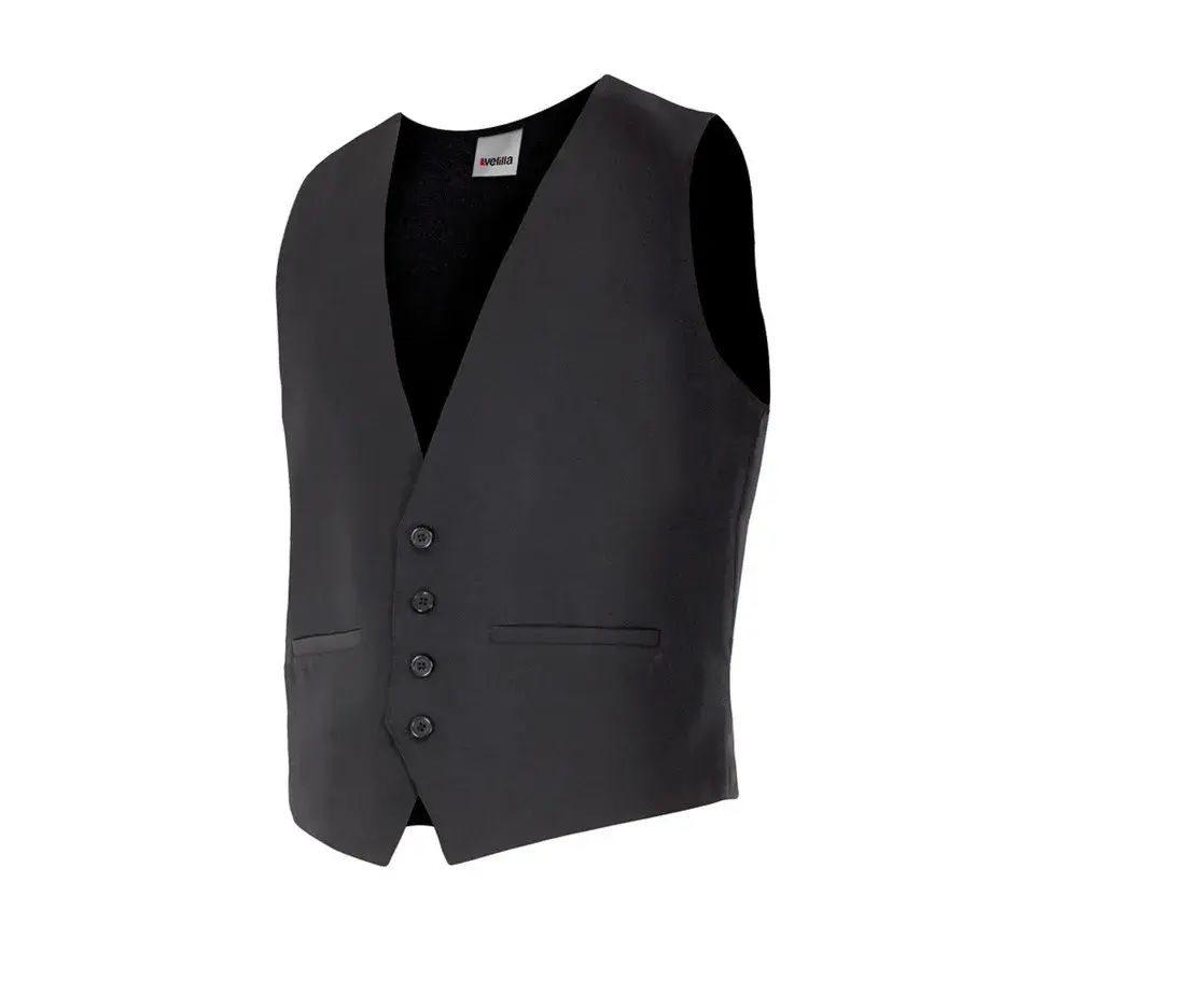 Waiter Waistcoat Without Flaps – Schwarz