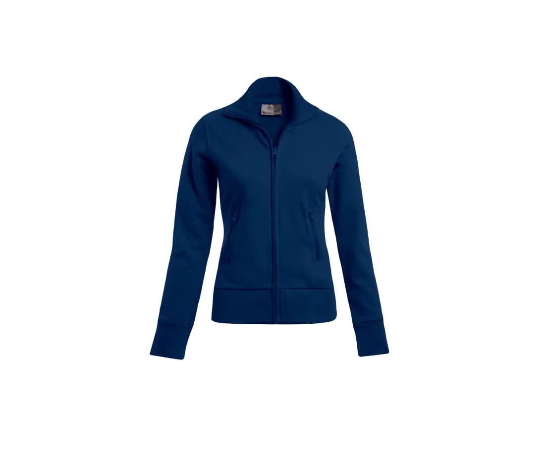 Veste sweat col montant femme – Marine