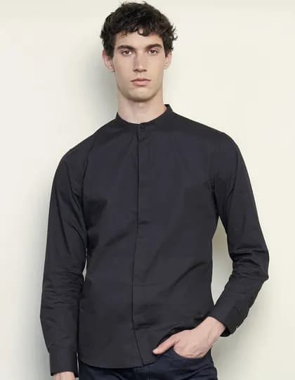 Men’s Mao Collar Shirt Bart