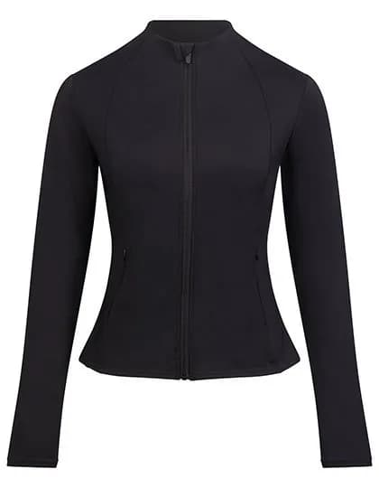 Womens Recycled Full Zip Jacket – Noir