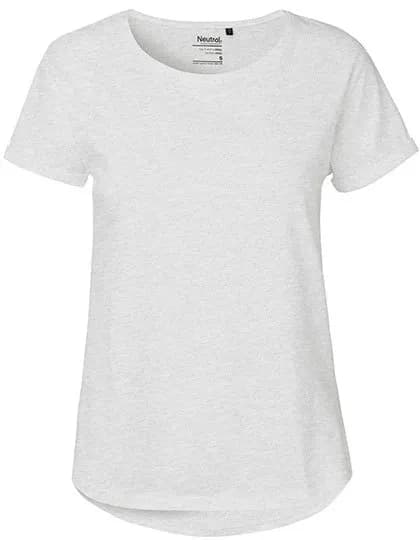 Ladies’ Roll Up Sleeve T-Shirt – Hellgrau