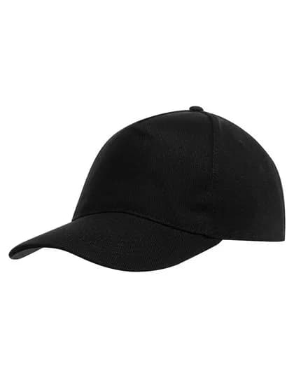 5-Panel Baseball Cap – Schwarz