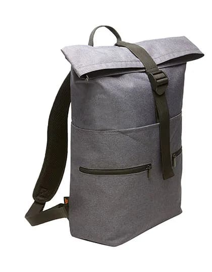 Notebook-Backpack Fashion – Blau / Grau meliert