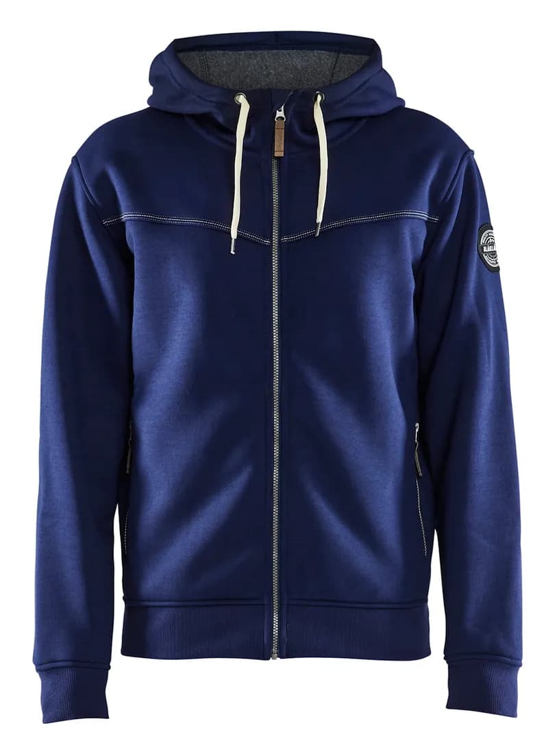 Sweat zippé à capuche doublure thermique