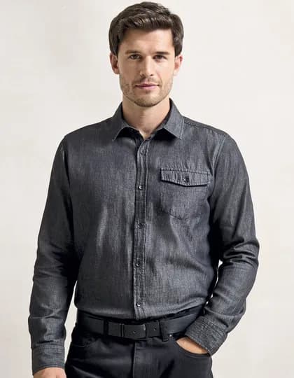 Men’s Jeans Stitch Denim Shirt