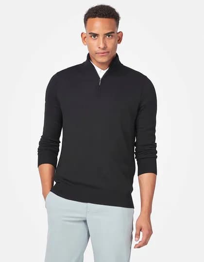 Men’s 1/4 Zipped Merino Sweater