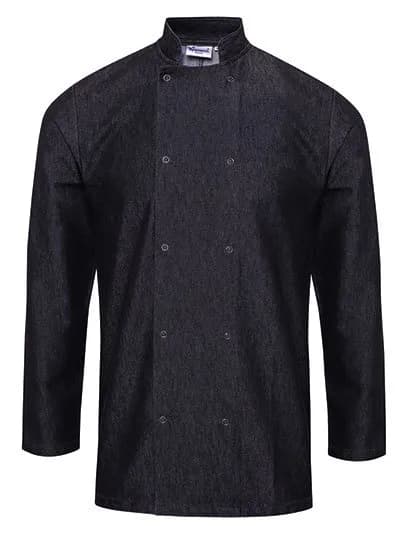Denim Chef’s Jacket – Noir