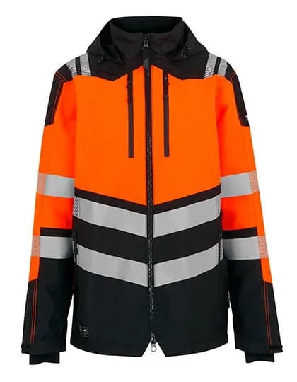 Hi-Vis X-Pro Waterproof Shell Jacket (Class 2) – Noir / Orange