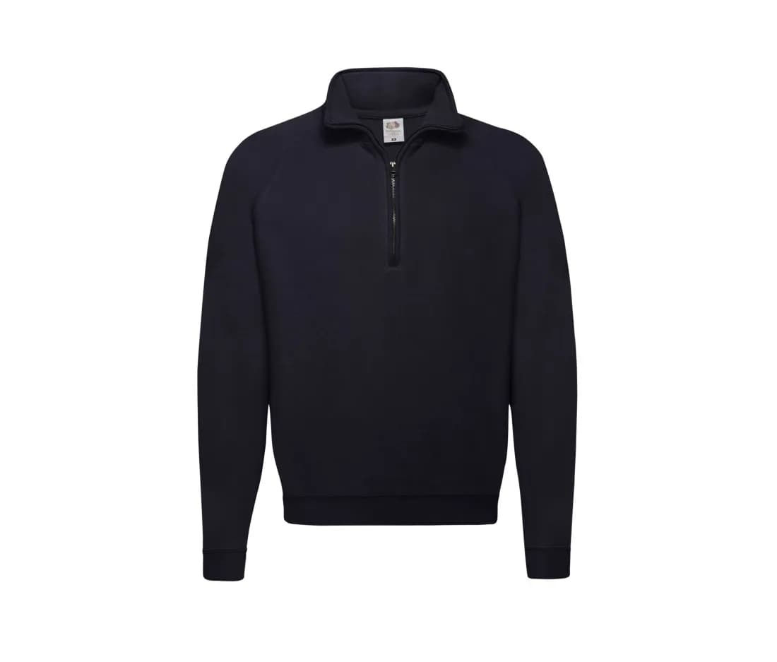 Classic Zip Neck Sweat – Marine