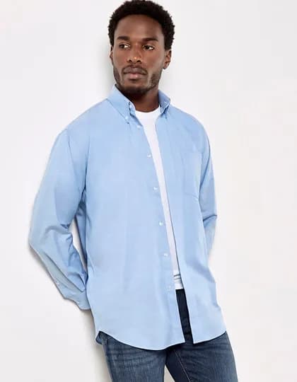 Men’s Classic Fit Workwear Oxford Shirt Long Sleeve
