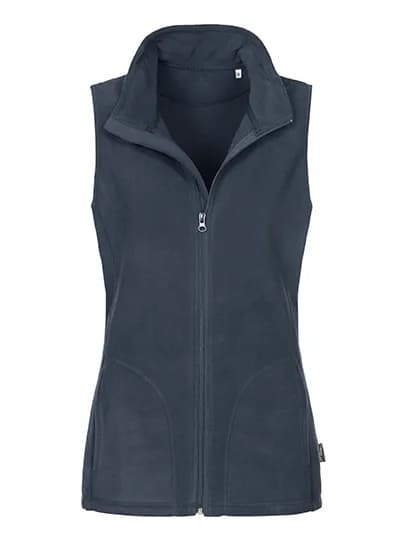 Classic Fleece Vest Women – Blau