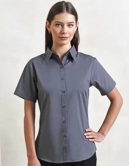 Women’s Poplin Short Sleeve Blouse